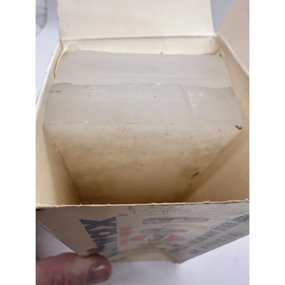 Vintage Gulfwax Household Paraffin Wax Partial Box 2 Cakes‎ Gulf Oil Canning